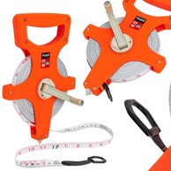 HURTNET Geodetska mjerna vrpca, 50 m, širina 12 mm, stakloplastika