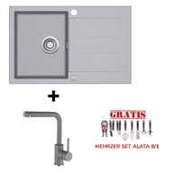 HELIKA Set Tesa SQT101-W, alumetallic + slavina SHR L siva