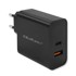 QOLTEC Punjač, 52381, Super Quick PD, 1xUSB-C, 1xUSB, 90W, 5-20V, 2.4-4.35A, crni