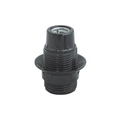 Luster grlo E14, crno, bakelit, vijčano