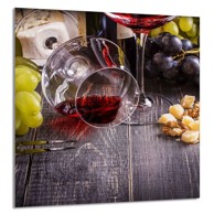 TMK Staklena zaštita za štednjak ili ploču za kuhanje 60x65, vino