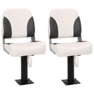 4-dijelni set sklopivih sjedala za brod s niskim naslonom