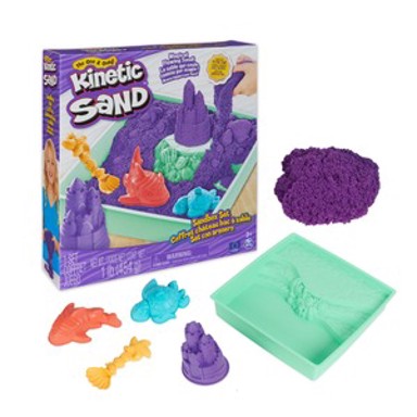 KINETIC SAND Pješčanik s priborom za igru, ljubičasti