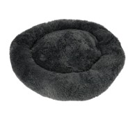 Krevet za pse, plišani, 100 cm, tamnosiva