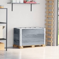 Okviri za palete 3 kom sivi 100 x 50 cm od masivne borovine