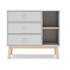 MARCKERIC Bijela niska dječja komoda 90x81 cm Esteban