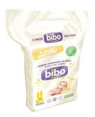 BIBO Baby vlažne maramice s ekstraktom kamilice, 4x80/1