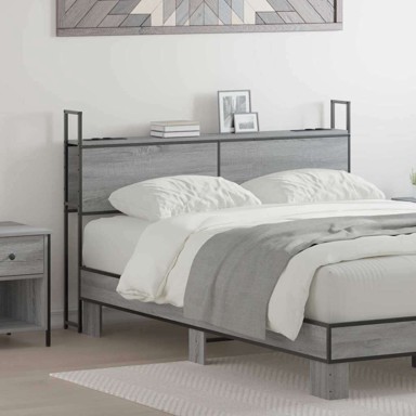 Uzglavlje za krevet, 150 cm, sivi hrast sonoma