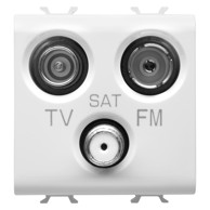 GW SAT-TV-FM utičnica GW10382, 2M, bijela