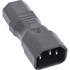 INLINE Adapter priključka 16723A, C14-C13, crna