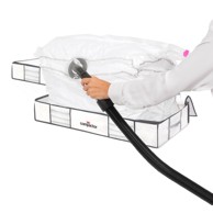 COMPACTOR Set od 2 bijele vakuumske kutije za pohranu ispod kreveta XLarge Underbed Life, 105 x 15,5 cm