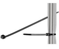MICROCONNECT Vezice za kabele, 203 × 2.5 mm, crna, 100 kom