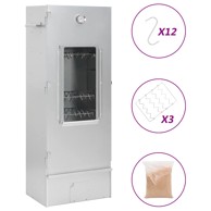 Pećnica s pušnicom i drvenom sječkom 44,5 x 29 x 110, čelična