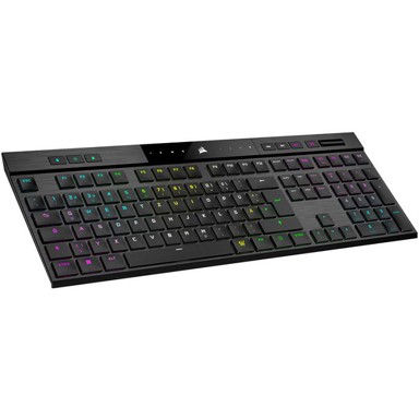 CORSAIR Tipkovnica K100 RGB Air Wireless Ultra-Tanka Mehanička Gaming, Cherry ULP Tactile, crna - CH-913A01U-DE