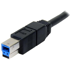 StarTech.com 3 m, USB 3.0-A - USB 3.0-B USB kabel USB 3.2 gen 1 (3.1 gen 1) USB A USB B 5 Gbit/s, crno