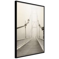 Poster Bridge Disappearing into Fog 20x30