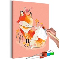 Slika za samostalno slikanje Fox and Rabbit 40x60