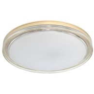 FEROTEHNA Plafonjera LED Claire, 24W, 1440 lm, DIP CCT 3000K/4000K/6500K, IP20, promjer 39 cm, zlatna