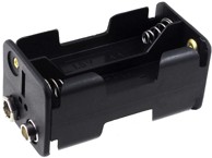 Držač baterija, za 4x AA (Mignon), s priključkom