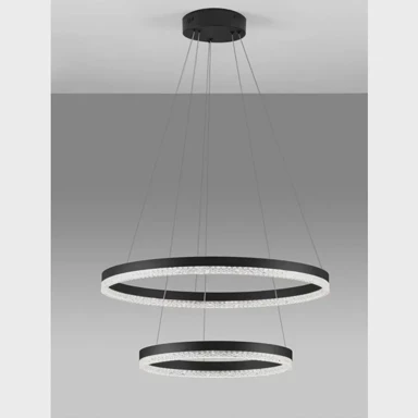 NOVA LUCE Visilica, Adria, LED, 52W, 3000K, 5684 lm, dimm, IP20, NL9530229, crna