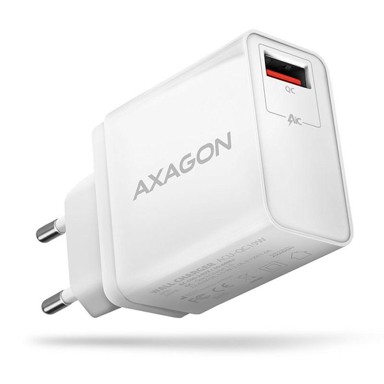 AXAGON Zidni punjač ACU-QC19W, bijeli, 1x USB-A, 19W