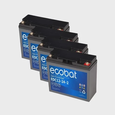 ECOBAT Lead Crystal baterija 12V 24Ah, VRLA, bez održavanja (4 kom)