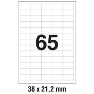 ZWECKFORM Etikete ILK 38x21,2 mm 3666 100 listova