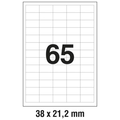 ZWECKFORM Etikete ILK 38x21,2 mm 3666 100 listova