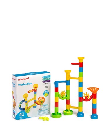 MINILAND Igračka MARBLE RUN, 41 kom.