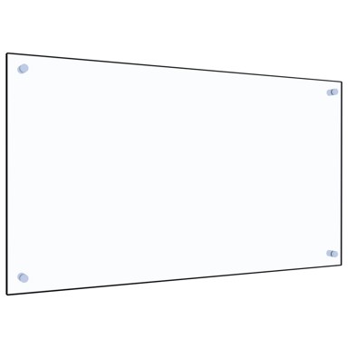 Kuhinjska zaštita od prskanja, kaljeno staklo, prozirna