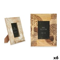 Okvir za sliku 20 x 25 x 1,5 cm, 6 kom, bijelo-smeđa