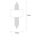 OPVIQ Zidna rasvjeta Sword, crna