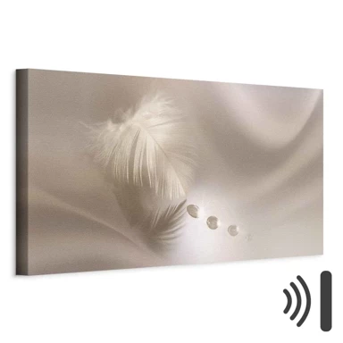Slika Delicate Feather, 120x40 cm