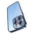 BASEUS Maskica, iPhone 14 Pro, Glitter Transparent, kaljeno staklo, plava