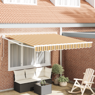 Ručno uvlačiva tenda s prugama 300x250 cm, prugasta