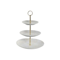 DKD HOME DECOR Posuda za voće porculan, 27 x 27 x 34 cm, plava roza metal