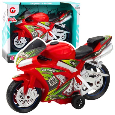 Trkaći motor sa svjetlosnim i zvučnim efektima, crvena 