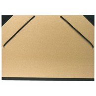EXACOMPTA Kartonska mapa s gumicom i crnim rubovima A3 32 x 45 cm 544100E, natur