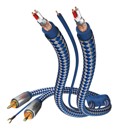 IN-AKUSTIK Audio kabel Phono RCA - RCA 1,5 m Premium