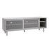 UNIQUE FURNITURE Siva metalna TV komoda 160x55x45 cm Veep 
