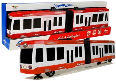 Zglobni autobus, crveni