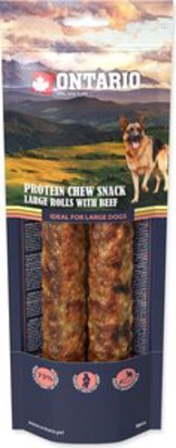 ONTARIO Dog Large Breed poslastica 2 kom, 25,4 cm, govedina