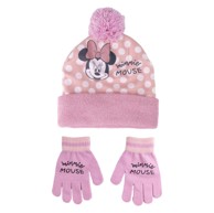 CERDA Komplet kape i rukavica MINNIE MOUSE, ženska, roza 2200009936