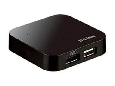 D-LINK USB hub DUB-H4, 4-portni, vanjski strujni adapter