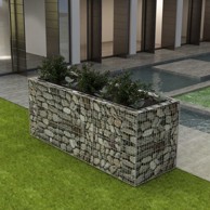 Gabionska sadilica čelična 270 x 90 x 100 cm