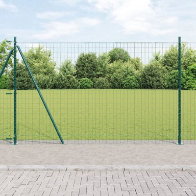 Euro ograda s 7 flanged stablima 1. 5x10 m, čelik, cinkani