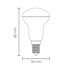 LED Žarulja, E14, R50, 6W, 4500K