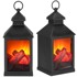 SPRINGOS Dekorativni LED lampion, crni