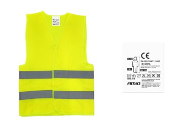 AMIO Zaštitni prsluk sa certifikatom, žuti