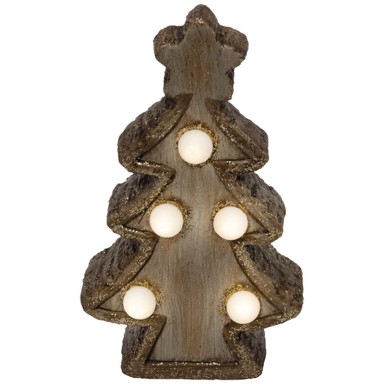 HOME Dekorativna LED keramička figura bora, KDC 15/T